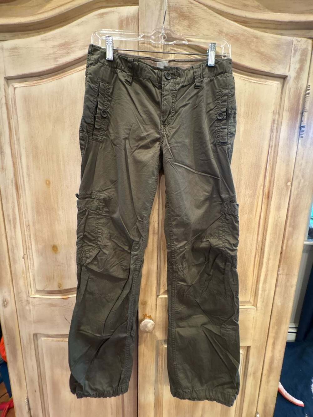 L.O.G.G. Cargo Pants Size 8 Olive Green Cotton Utility Trousers